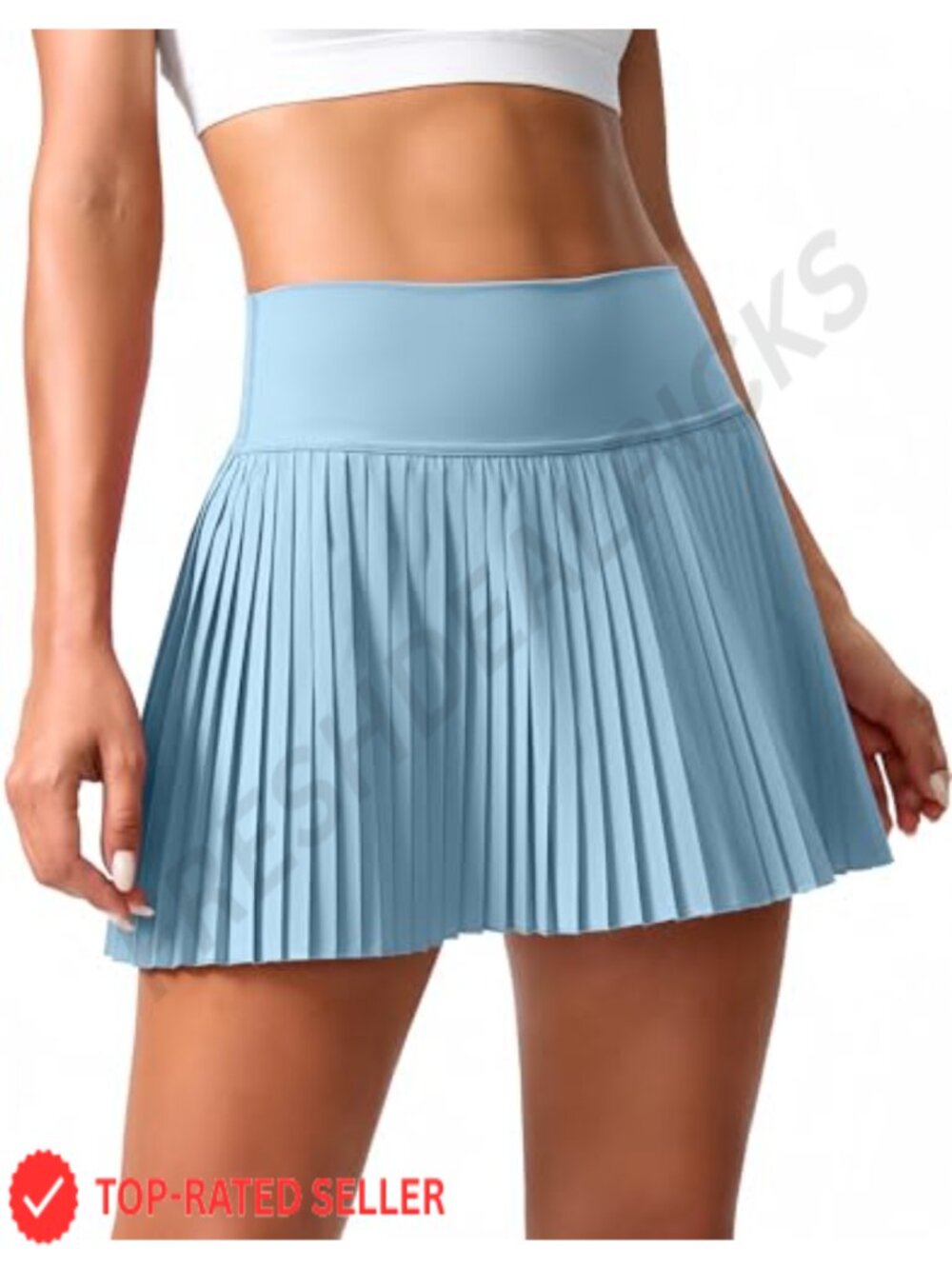 Pleated Tennis Skort with Pockets High Waisted Athletic Golf Skirt